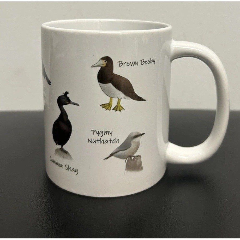Gif‎ funny Bird NamesMug 16oz Enamel Cream Coffee/Tea Mug